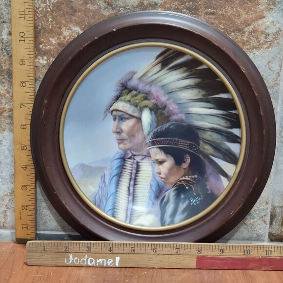 Vague Shadows The Sioux Nation Decorative Collector Plate by Perillo Forth Issue - Picture 6 of 13